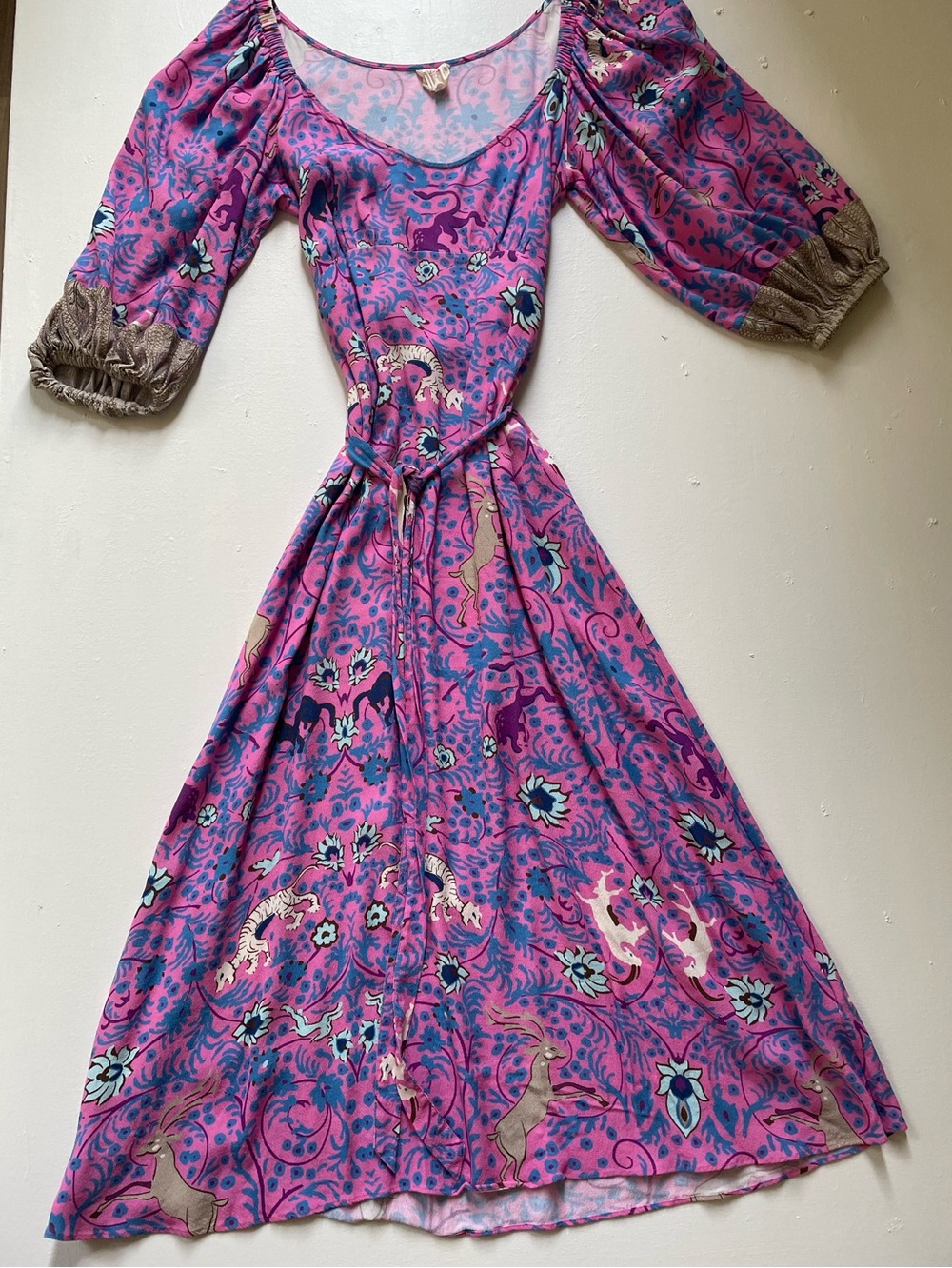 Anthropologie Pink whimsical Dress